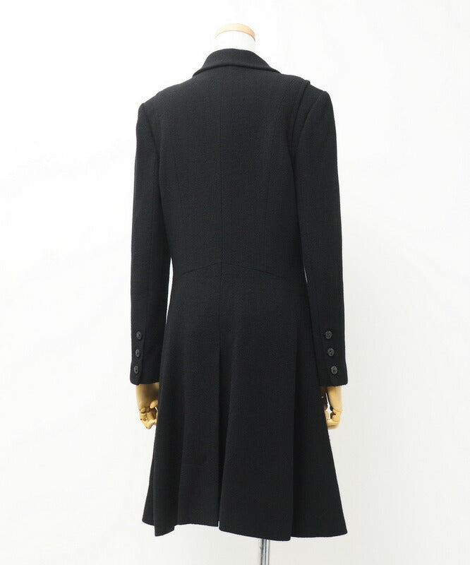 CHANEL coat P29407V19403 wool black 38
