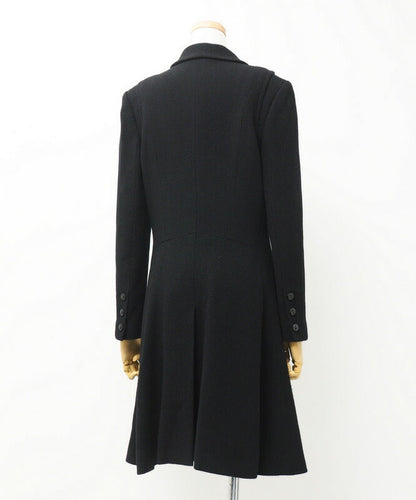 CHANEL coat P29407V19403 wool black 38