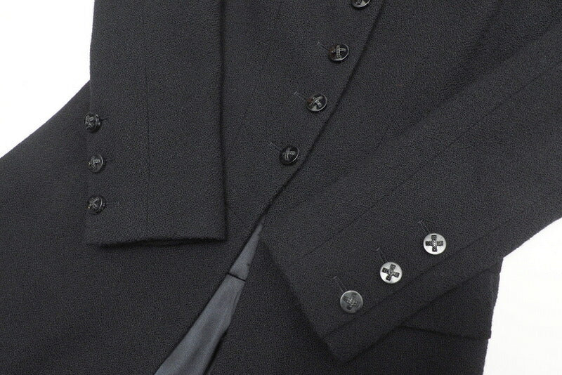 CHANEL coat P29407V19403 wool black 38