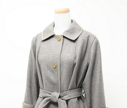 CELINE Stainless collar coat wool gray No size listed