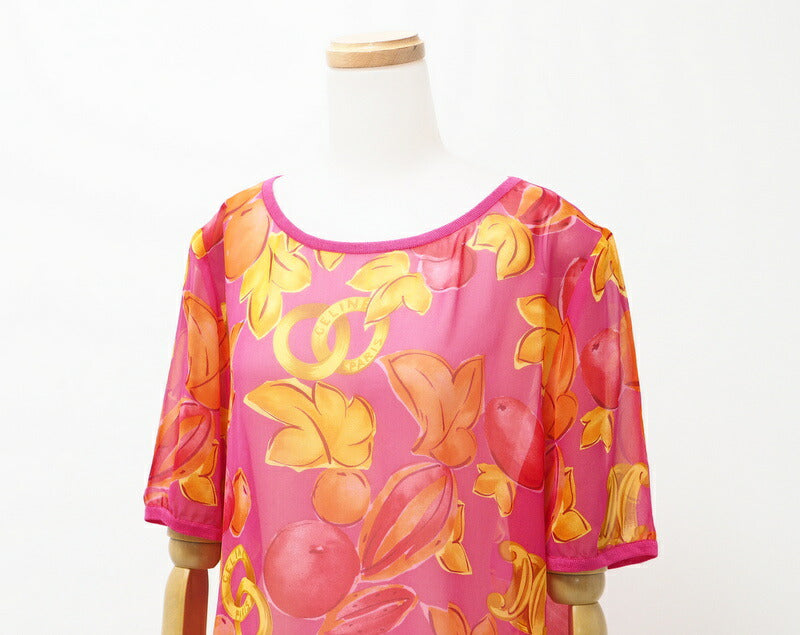 CELINE Cut 100% silk/100% viscose pink Women 38