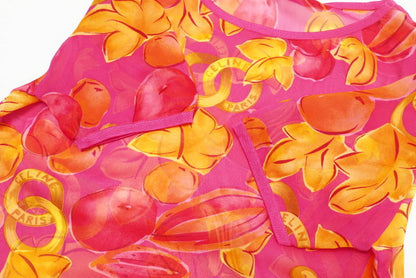 CELINE Cut 100% silk/100% viscose pink Women 38