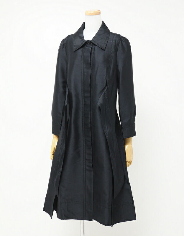 CELINE coat 322.7307692 silk black 38