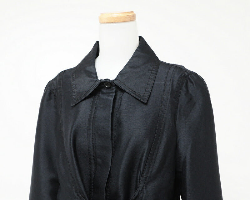 CELINE coat 322.7307692 silk black 38