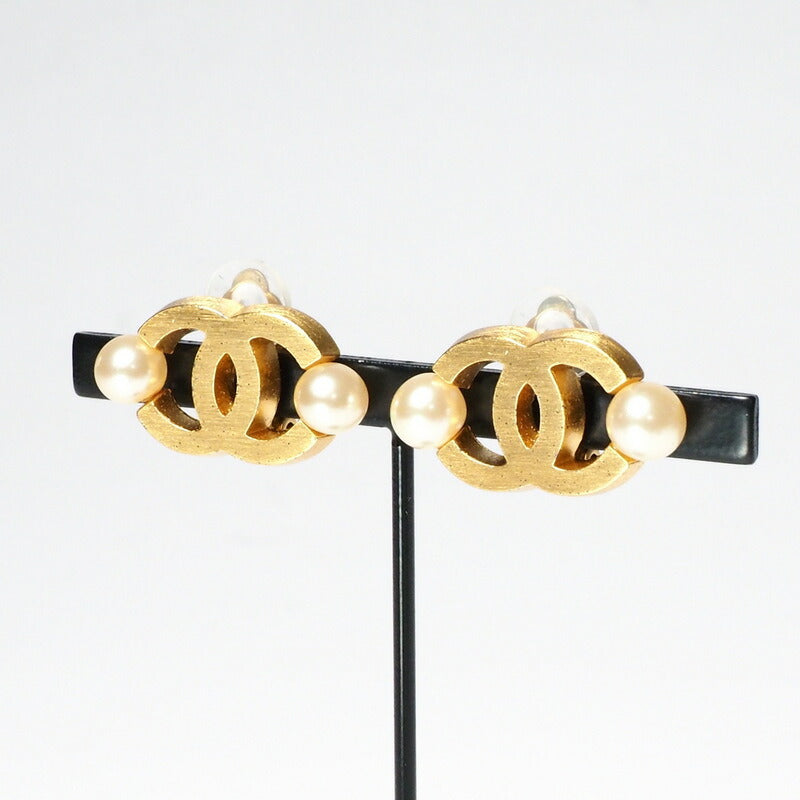 CHANEL Earring Gold Plated, Pearl gold Women