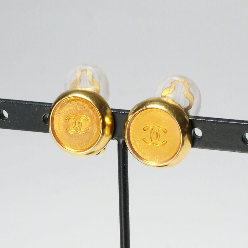 CHANEL Earring plating yellow Women