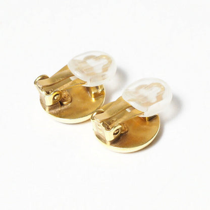 CHANEL Earring plating yellow Women