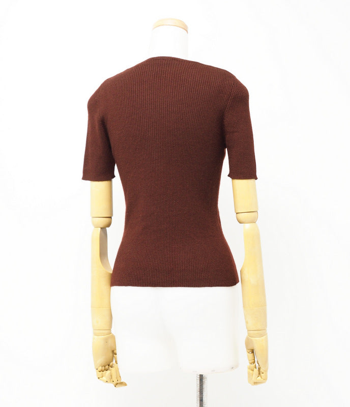CHANEL knit P09475 cashmere Brown/Bordeaux type 40