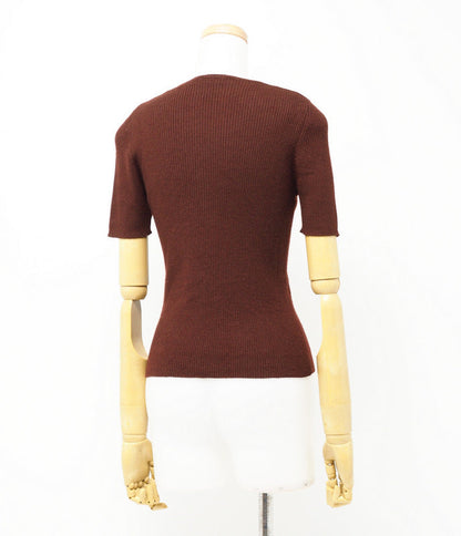CHANEL knit P09475 cashmere Brown/Bordeaux type 40