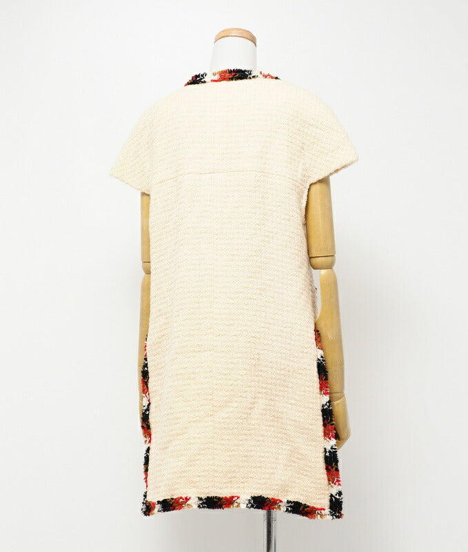 CHANEL Jacket P31644 tweed cream Women 38