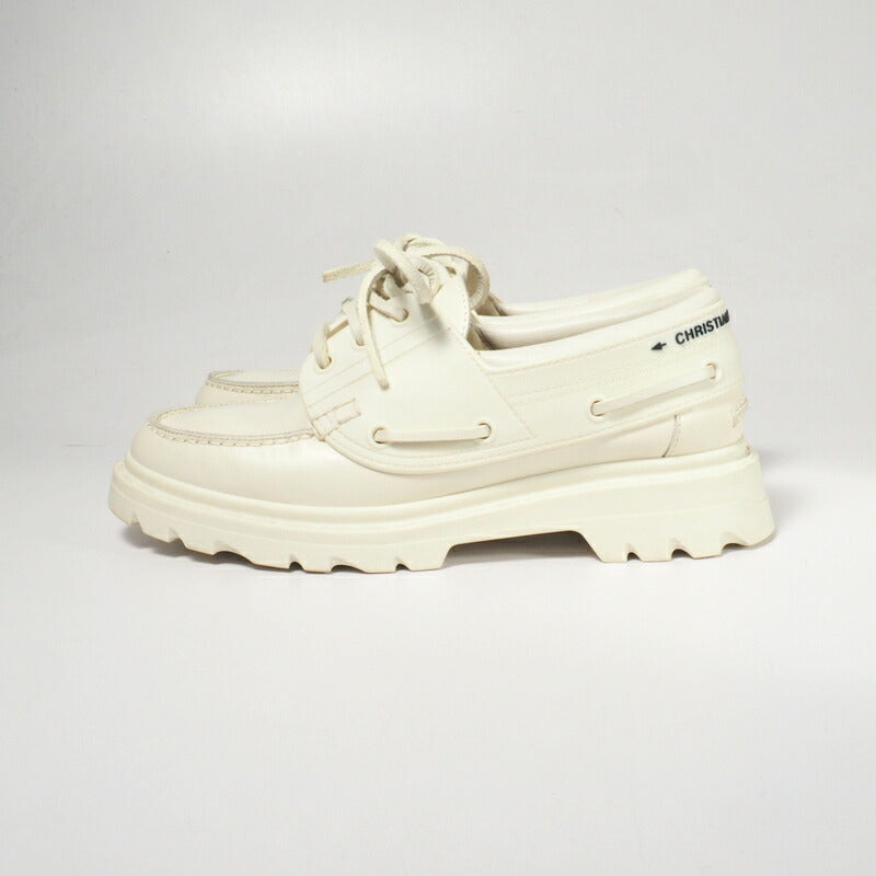 Dior Deck shoes KCB637CRUS03W leather Ivory DIOR WALKER Women 35