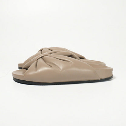 BALENCIAGA Sandals 653904 WA2M3 leather Brown gray Women 36