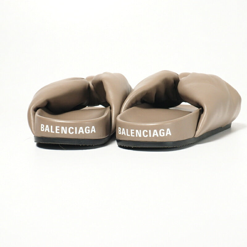 BALENCIAGA Sandals 653904 WA2M3 leather Brown gray Women 36