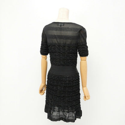 CHANEL knit P56249K07335 rayon, cotton black Women 38