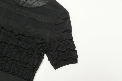 CHANEL knit P56249K07335 rayon, cotton black Women 38