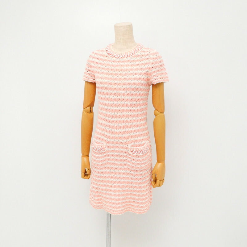 CHANEL knit P58522K07665 knit Pink|White Women 34
