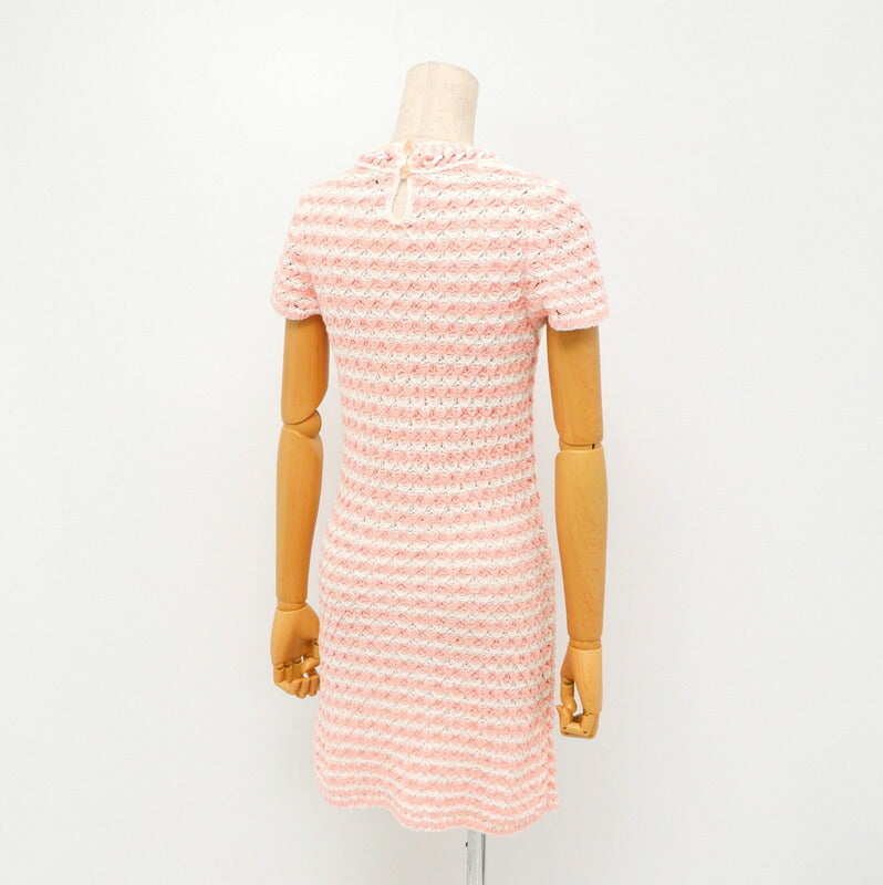 CHANEL knit P58522K07665 knit Pink|White Women 34