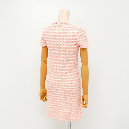 CHANEL knit P58522K07665 knit Pink|White Women 34