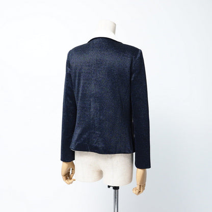 CHANEL tailored jacket P37205W04417 Nylon Navy Women 34