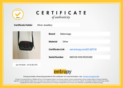 Gucci X Balenciaga The Hacker Project Black BB Canvas Web Mini Camera Bag