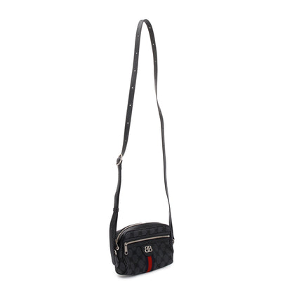 Gucci X Balenciaga The Hacker Project Black BB Canvas Web Mini Camera Bag