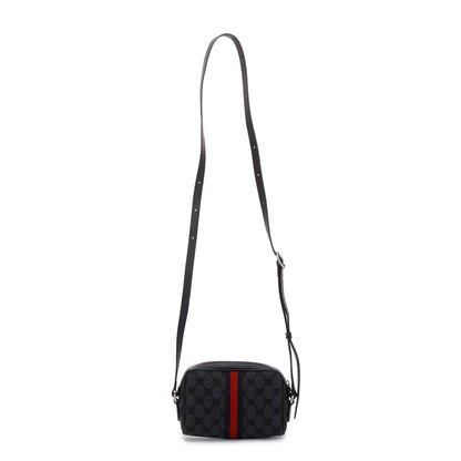 Gucci X Balenciaga The Hacker Project Black BB Canvas Web Mini Camera Bag