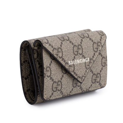 Gucci X Balenciaga The Hacker Project GG Supreme Trifold Compact Wallet
