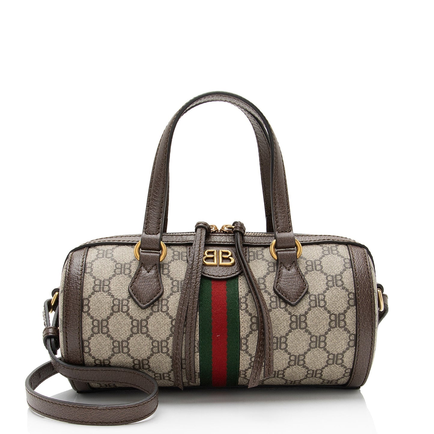 Gucci x Luxury Balenciaga Trending 2025 BB Supreme Monogram Web Ophidia Boston Bag (SHF-XYpX9x)