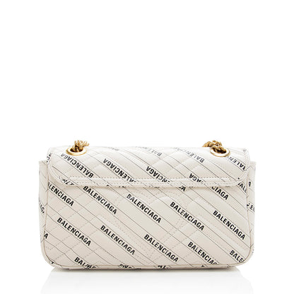 Gucci x Balenciaga Matelasse Leather GG Marmont The Hacker Project Small Bag (SHF-18429)