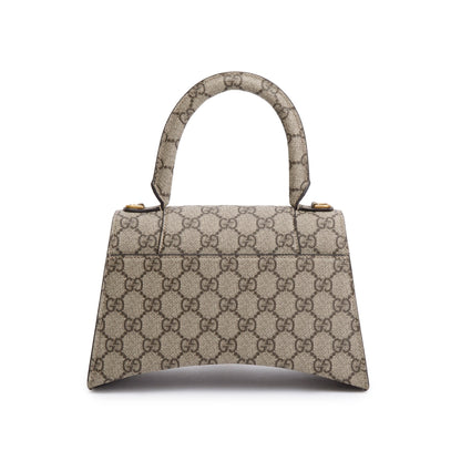 Gucci x Balenciaga The Hacker Project GG Supreme Small Hourglass Top Handle Bag