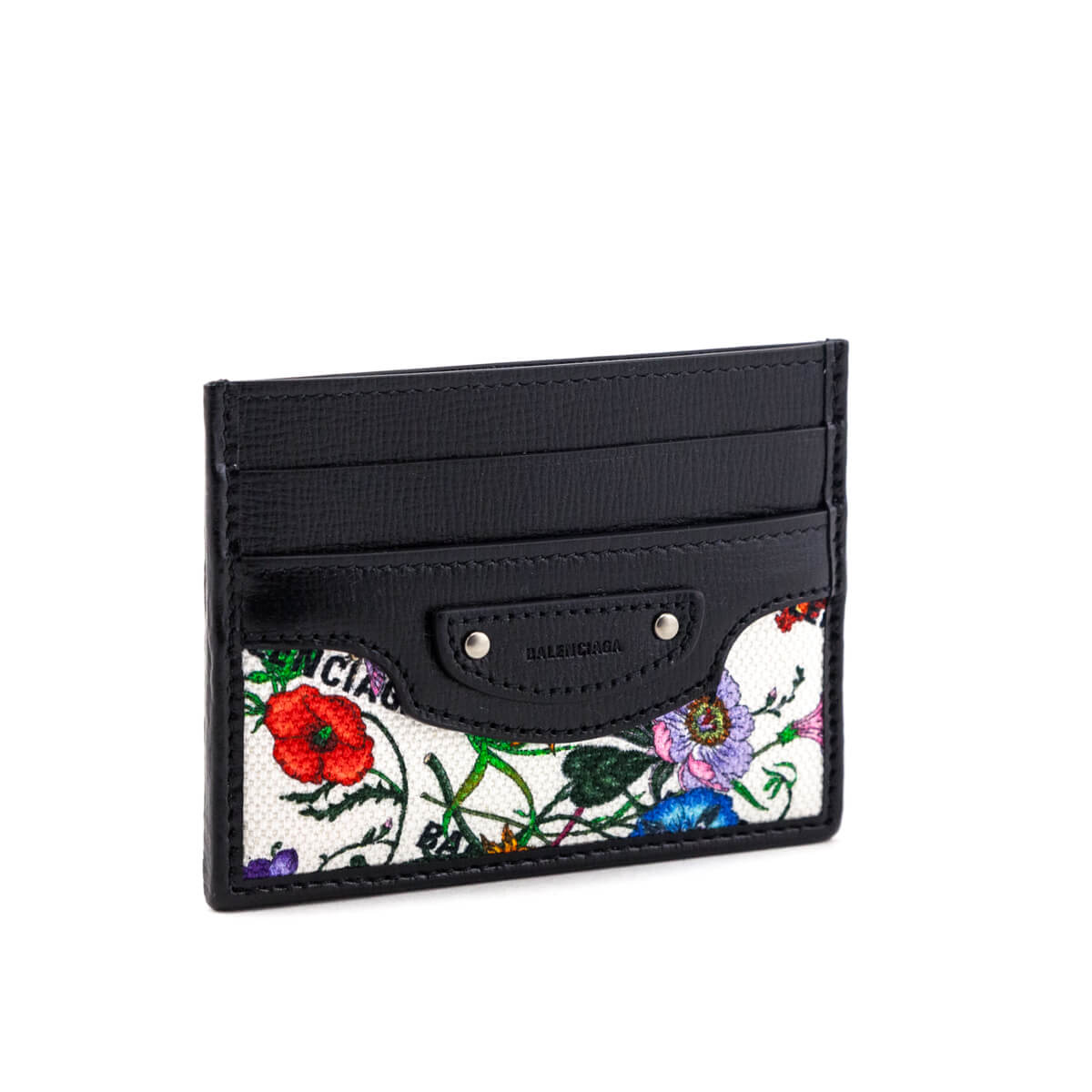 Gucci x Luxury Balenciaga Trending 2025 Canvas Azalea Calfskin Flora Logo Print Neo Classic Card Holder