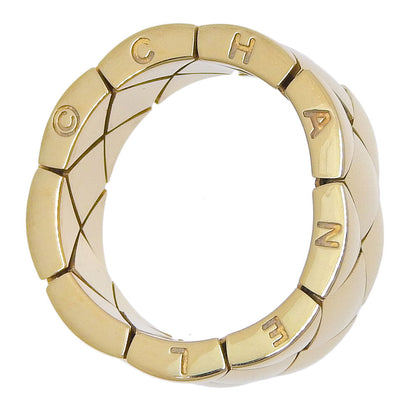 CHANEL Ring K18 yellow gold gold Matrasse Women 54