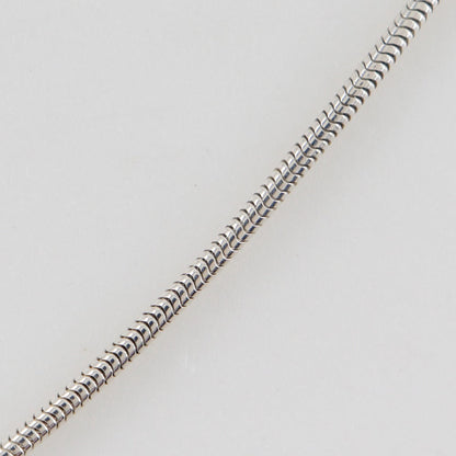 CHANEL Necklace Silver925 Silver Snake Chain NO.5 Clover icon Women