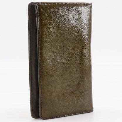 CHANEL Long Wallet Purse enamel bronze COCO Mark Women