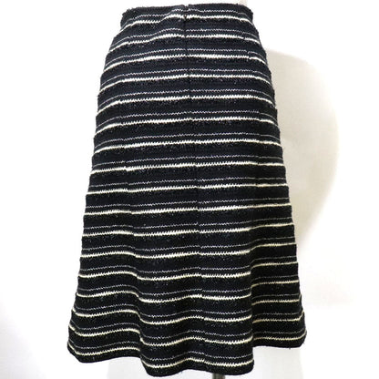 CHANEL skirt P19873V11554 tweed black flare skirt Women 38