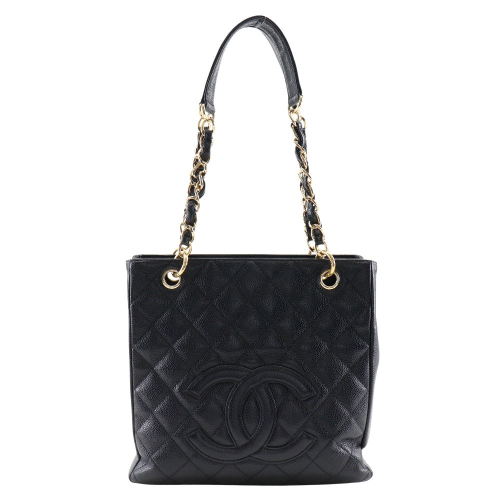 CHANEL Shoulder Bag A20994 Caviar skin black Matrasse PST Chain Tote Women