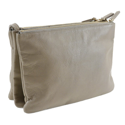 CELINE Shoulder Bag Calfskin gray Trio Large Women
