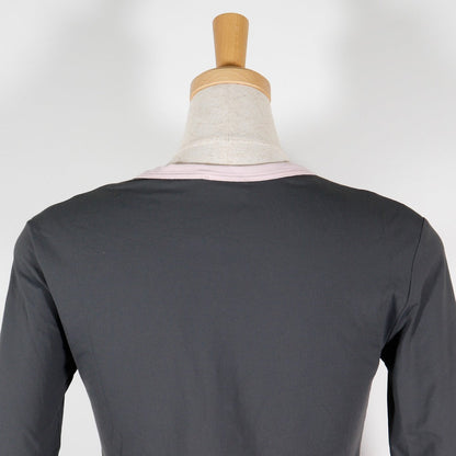 CHANEL cardigan P20775V12115 03P Nylon, Polyurethane Gray / pink Zip up Pi Pink 36