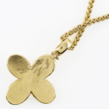 CHANEL Necklace Plated Gold, Shell gold flour COCO Mark