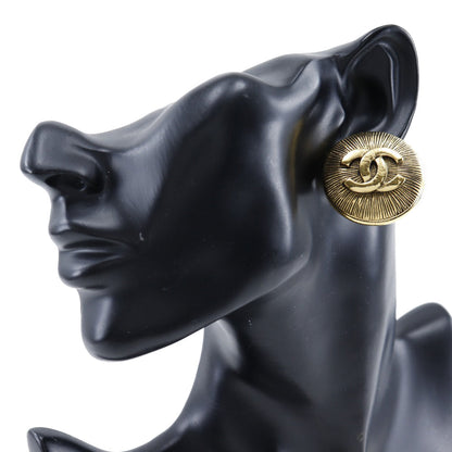 CHANEL Earring Plated Gold gold COCO Mark Women
