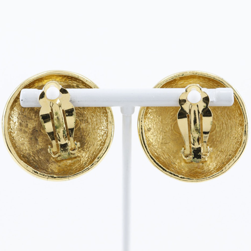 CHANEL Earring Plated Gold gold COCO Mark Women