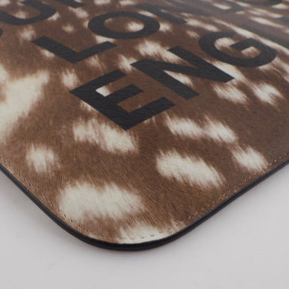 BURBERRY Clutch bag 8015103 Cowhide Brown business bag LONDON ENGLAND Women
