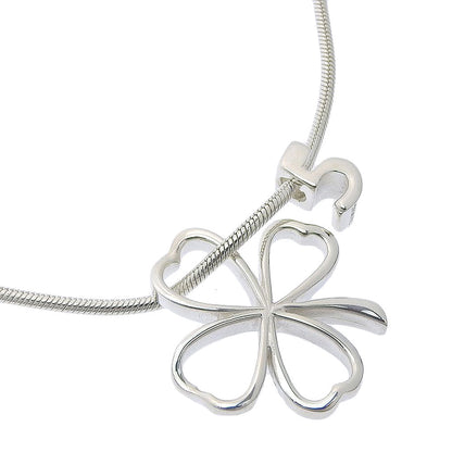 CHANEL Necklace Silver925 Silver Clover No.5 Icon Women