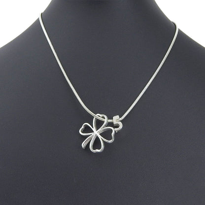 CHANEL Necklace Silver925 Silver Clover No.5 Icon Women