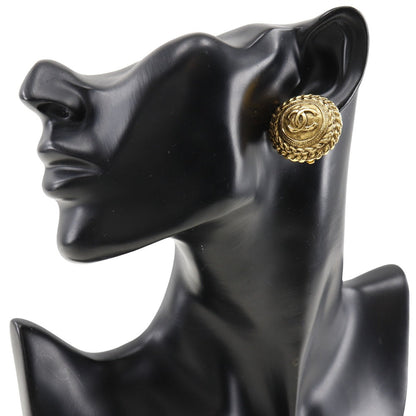 CHANEL Earring Plated Gold gold vintage COCO Mark Women