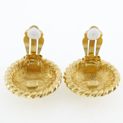 CHANEL Earring Plated Gold gold vintage COCO Mark Women