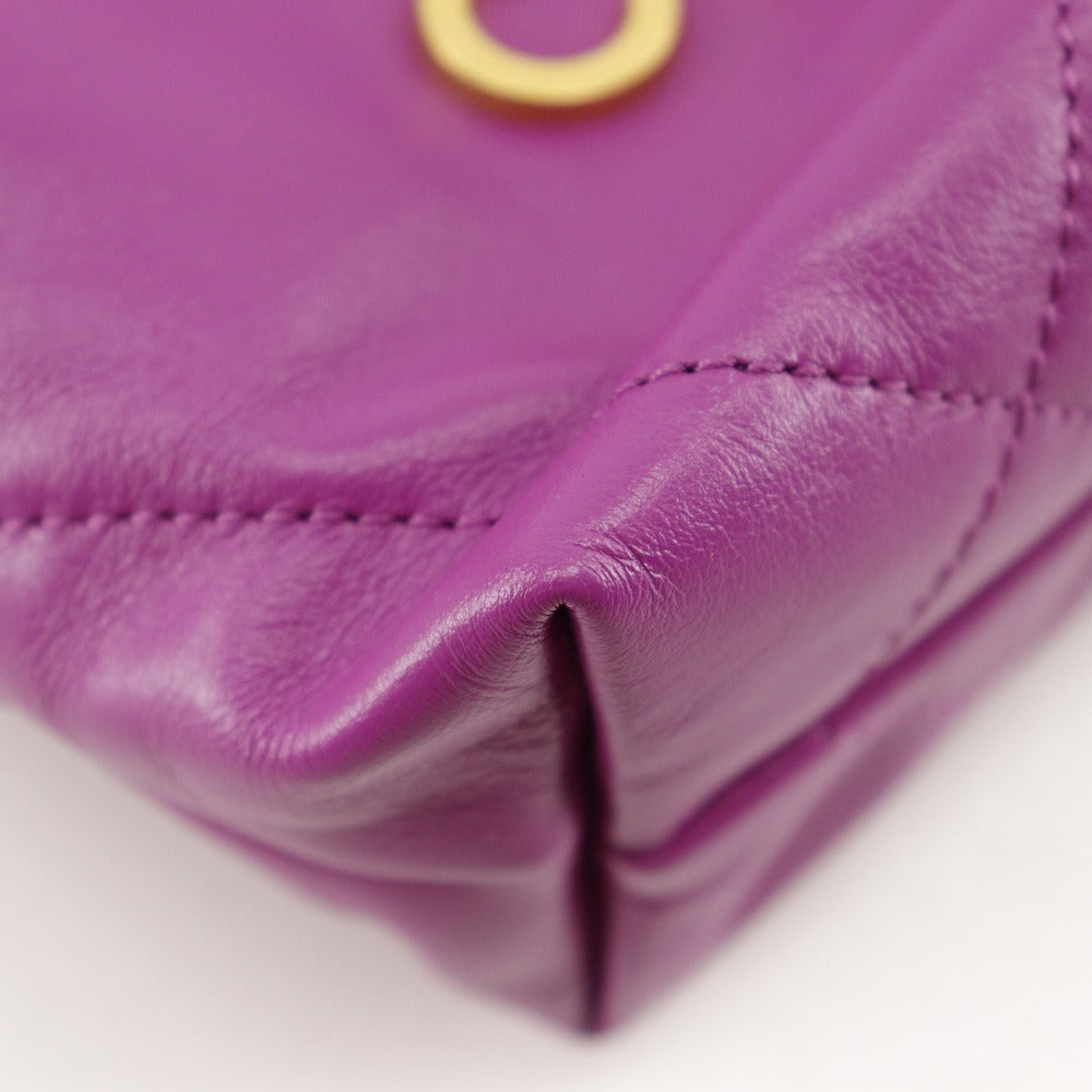 CHANEL Shoulder Bag AS3980 Calfskin purple 2WAY handbag 22 Mini Bag