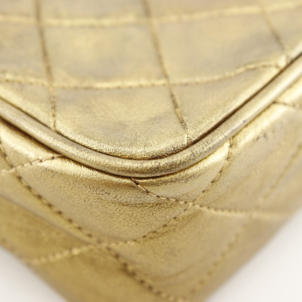 CHANEL Shoulder Bag A03727 lambskin gold Matrasse Fringe ChainShoulder