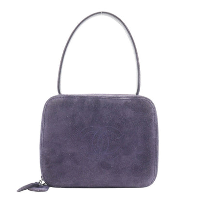 CHANEL Handbag Suede purple COCO Mark One handle