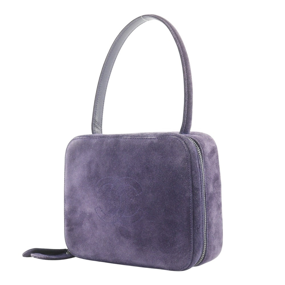 CHANEL Handbag Suede purple COCO Mark One handle
